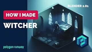 Witcher in Blender 2.8 - Low Poly 3D Modeling Tutorial