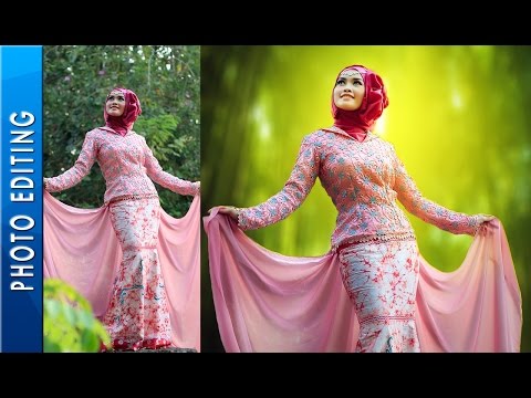 Neon Glow Effect Portrait Photoshop Tutorial