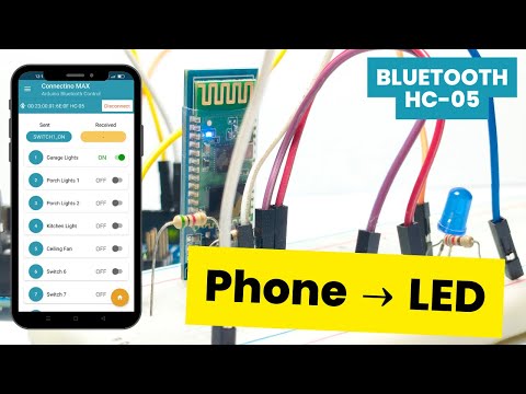Come controllare un LED con il telefono utilizzando Arduino e il modulo Bluetooth HC-05