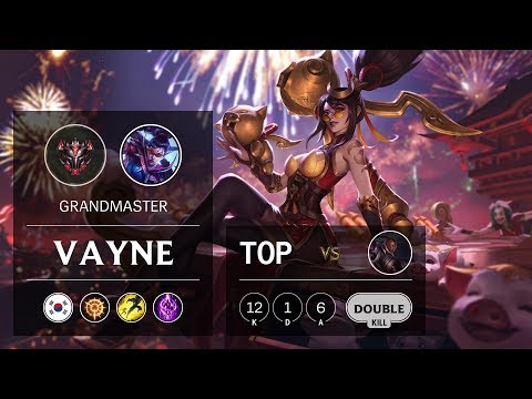 Vayne Top vs Lucian - KR Grandmaster Patch 9.12