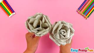 How to Make Newspaper Roses