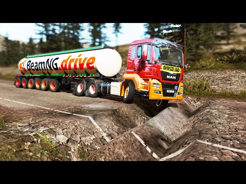 Trucks vs Potholes #42 | BeamNG.DRIVE
