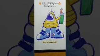 Baby Bill Cipher is a menace 🔥 #art #drawing #sketch #fyp #gravityfalls #billcipher