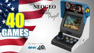 The NeoGeo Mini Project (International Version) - All 40 USA Games