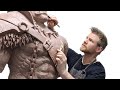 I sculpted a GIANT MONSTER and scared my friends...