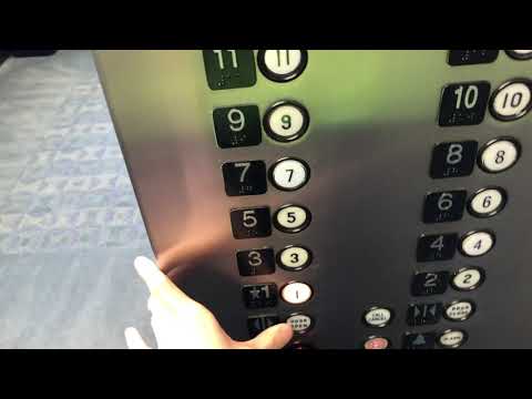 Fast! Dover Traditional Traction elevators at the City of Faith (20 floor tower) in Tulsa, Oklahoma