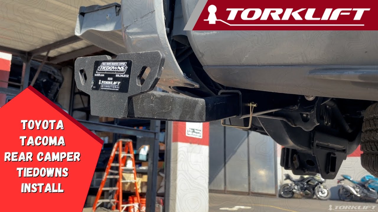 2016-2023 Toyota Tacoma Camper Tie Down Installation Torklift T3307