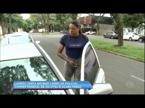 Bandidos tentam assaltar campeã de jiu-jítsu e levam a pior