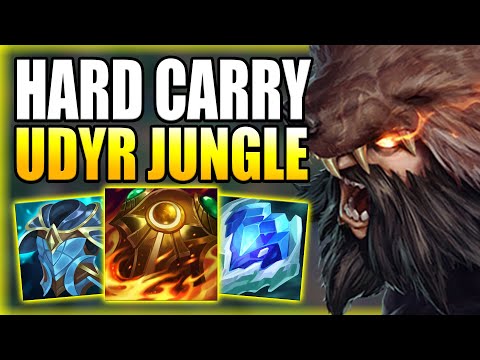 HOW TO PLAY UDYR JUNGLE & HARD CARRY THE GAME IN S12! - Best Runes/Build Guide - League of Legends