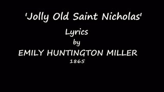 JOLLY OLD SAINT NICHOLAS-1865-Performed by Tom Roush