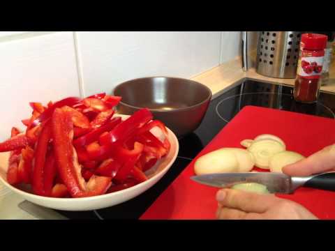 Geschnetzeltes kochen - Geflügel mit Paprika Gemüse