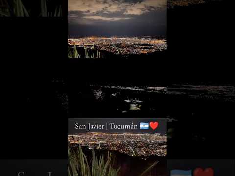 Vista nocturna desde el Cerro San Javier | San Javier, Tucumán 🇦🇷❤️