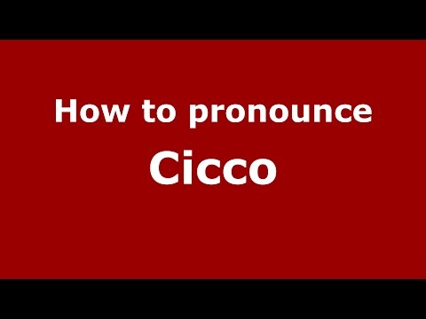 How to pronounce Cicco (Spanish/Argentina) - PronounceNames.com