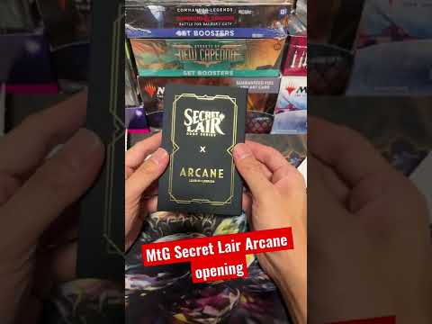Magic the Gathering Secret Lair Arcane box opening. #mtg #ccg #unboxing #magicthegathering