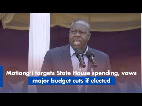 Matiang’i targets State House spending, vows major budget cuts if elected