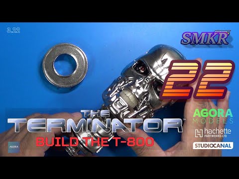 Agora Models Build the T-800 Terminator Pack 3 Stage 22 - Connect the Jaw, Assemble the Head