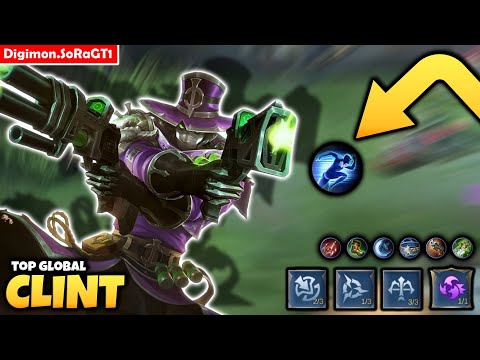 88.8% Win Rate Clint Abuses Sprint! | Top 1 Global Build Clint Digimon.SoRaGT1~ | MLBB Gameplay