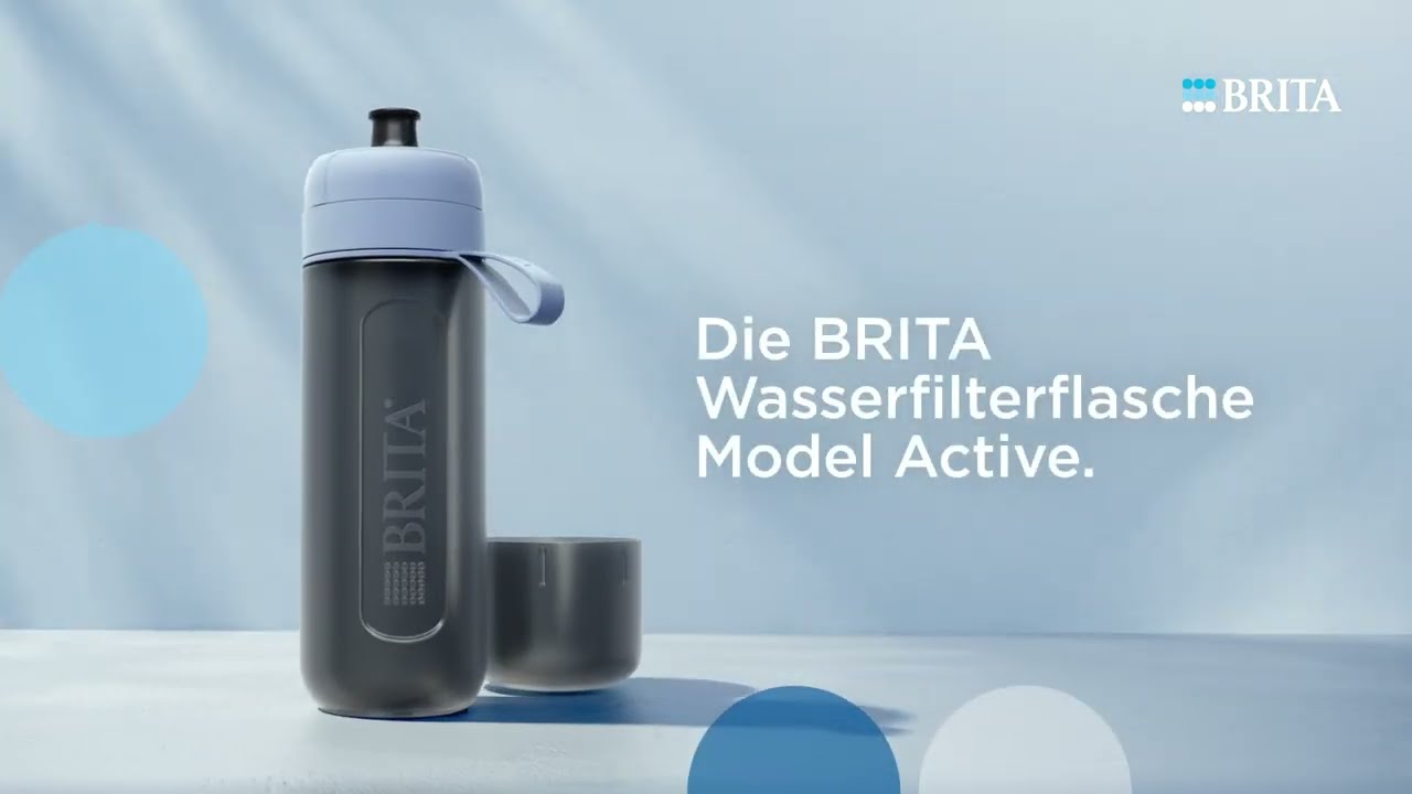 BRITA Wasserfilter-Flasche Active Dunkelblau