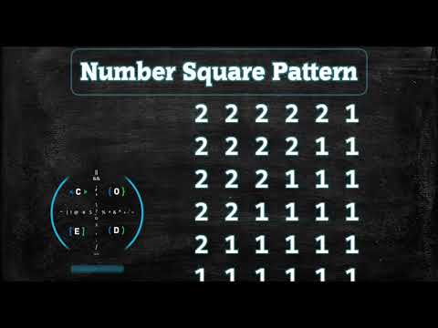 123 Number Square Pattern Without Any Pre Defined Method Using While Loop In Python