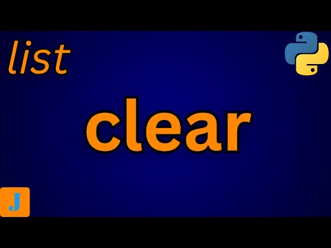 Clear Method In List In Python