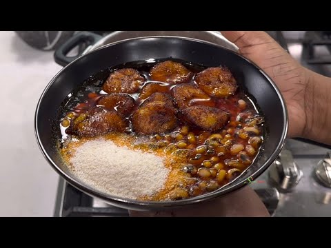 Making The Authentic Ghana Yor Ke Gari, Most Popular Street Food In Ghana Quick Easy & Tasty Gobe