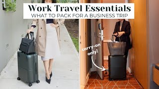WORK TRAVEL ESSENTIALS What to Pack for a Business Trip How to Prepare Mp4 3GP & Mp3