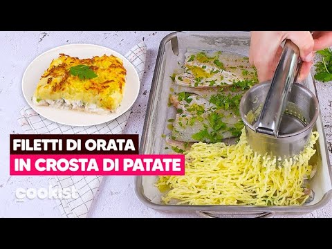 Orata in crosta di patate: il secondo piatto facile e molto gustoso!