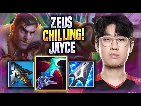 ZEUS CHILLING WITH JAYCE! - T1 Zeus Plays Jayce TOP vs Gnar! | Season 2022