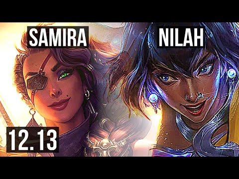 SAMIRA & Rakan vs NILAH & Senna (ADC) | Legendary, 12/3/7, Rank 13 Samira | EUW Challenger | 12.13