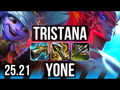 TRISTANA vs YONE (MID) | EUW Master | 25.21