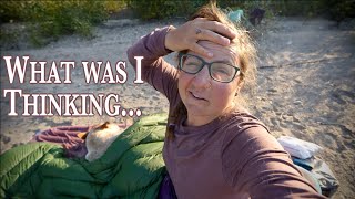 This could have gone WAY WORSE 😅 solo backcountry paddle camping