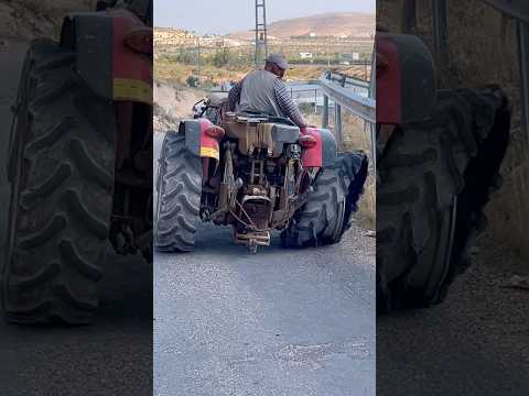 TRACTOR'S WHEEL BLOWED