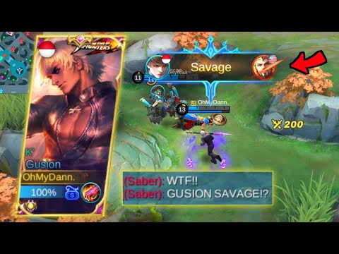 SAVAGE! GUSION BEST BUILD 2021! AUTO SAVAGE! - Mobile Legends