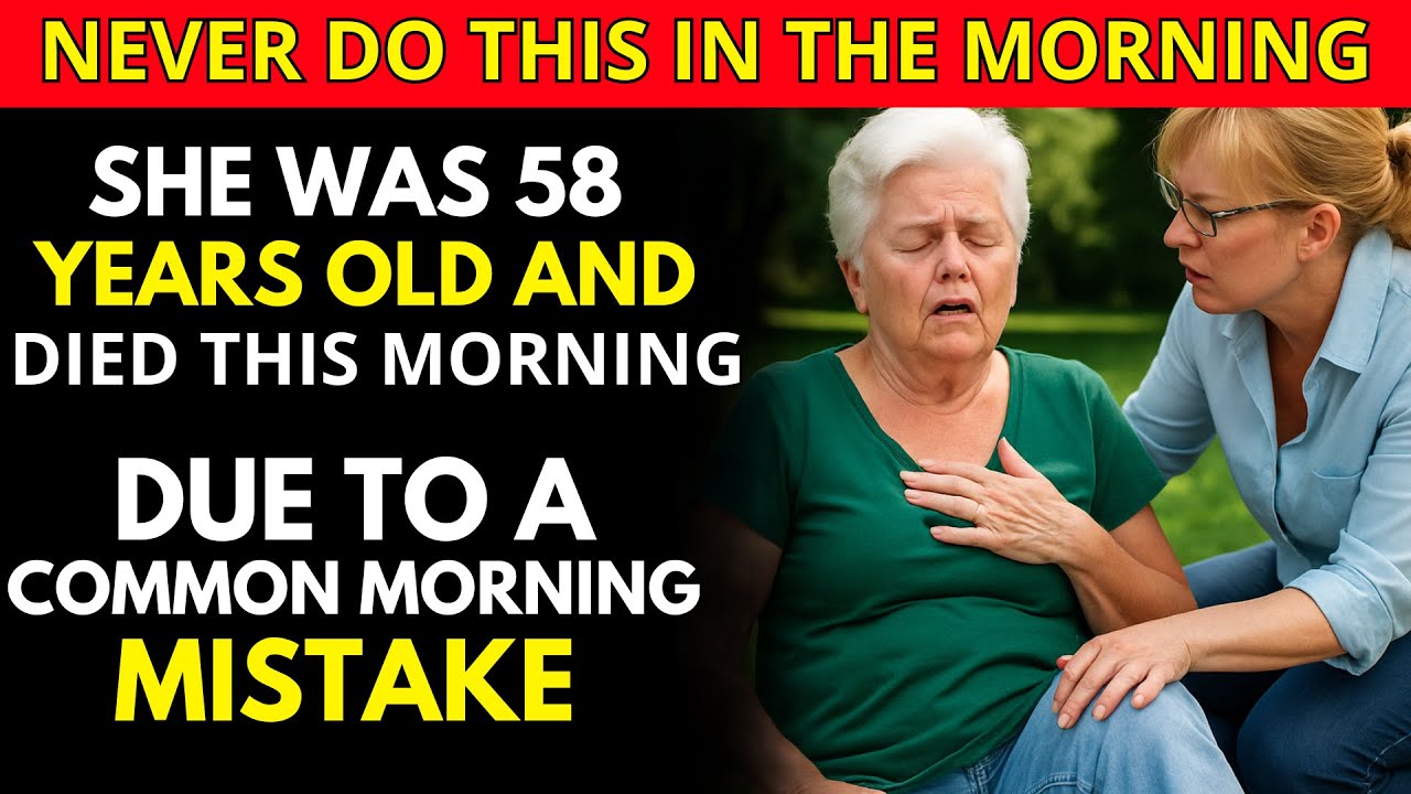 Seniors, Don't Do This in the Morning! (Many Do It Without Knowing)