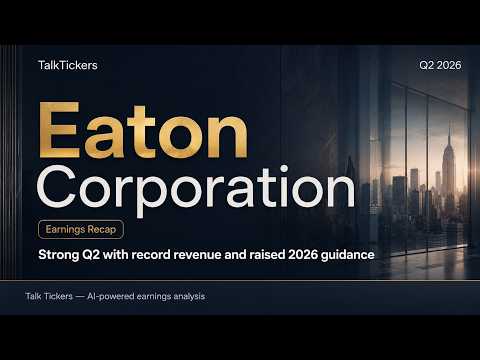 Eaton Q2 2026 Earnings: Record Growth & Data Center Boom ...