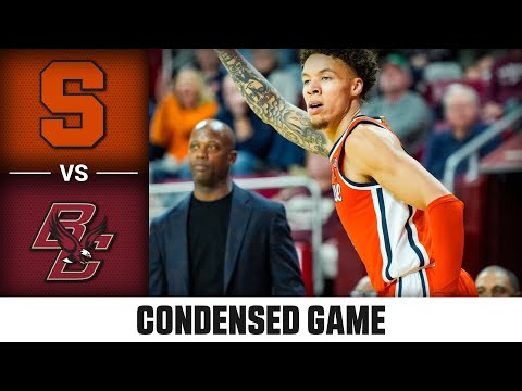 Syracuse vs. Boston College Condensed Game | 2025-26 ACC Men's Basketball