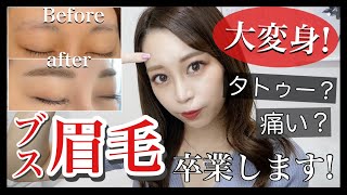 【眉毛アート⭐️レポ】タトゥー？今話題のアートメイク?症例4,500件以上超人気店へ行ってきた♩感想・眉毛アートの流れ・施術の様子etc..^._.^❤︎【ブス眉毛卒業】