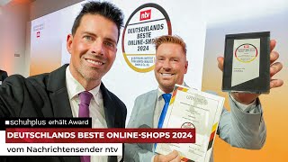 schuhplus erhält vom Nachrichtensender ntv Award “Deutschlands Beste Online-Shop