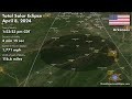 Flyover North America For The Total Solar Eclipse Of April 8 2024