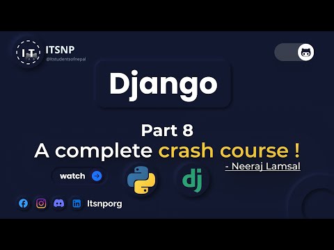 Django crash course part 8 , Author's Profile Picture | ITSNP | #django in nepali ||