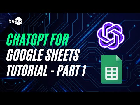 ChatGPT for Google Sheets:  Use GPT AI in Sheets (SetUp)