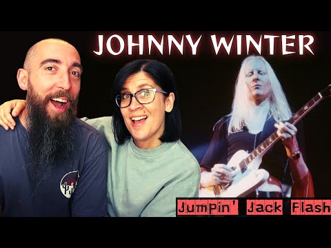 JOHNNY WINTER - Jumpin' Jack Flash (REACTION) with my wife