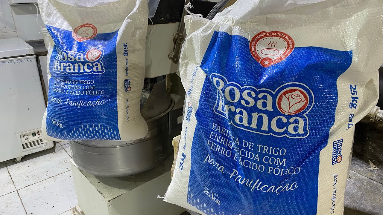 Traditional white pink flour