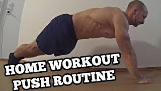 Home Workout - Push Routine - No Equip