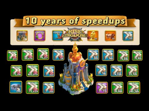 I saved up 10 years of speedups for this Zenith of Power! This is how it went. [Rise of Kingdoms]