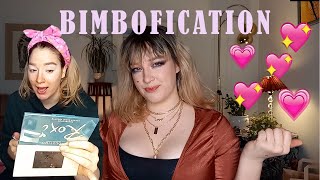 a chaotic and mentally ill bimbofication makeup tutorial