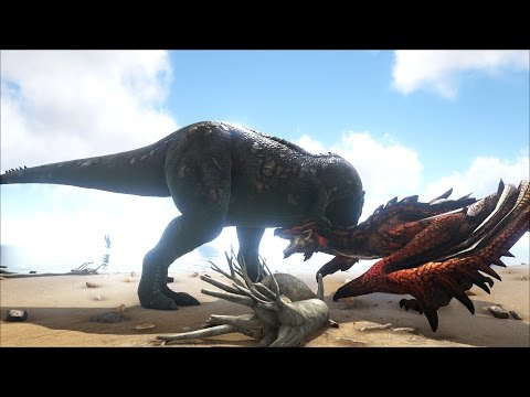 MONSTER HUNTER in ARK? (Rathalos vs. T-Rex)
