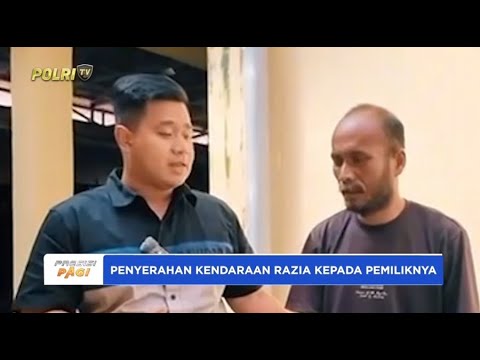 POLRES TANJUNG BALAI POLDA SUMATERA UTARA SERAHKAN KENDARAAN HASIL RAZIA KEPADA PEMILIKNYA