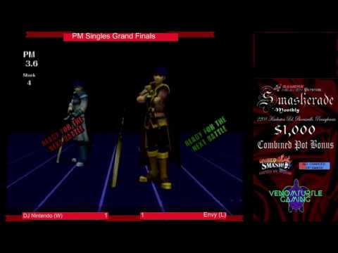 Smasherade Project M Singles Grand Finals DJ Nintendo vs Envy