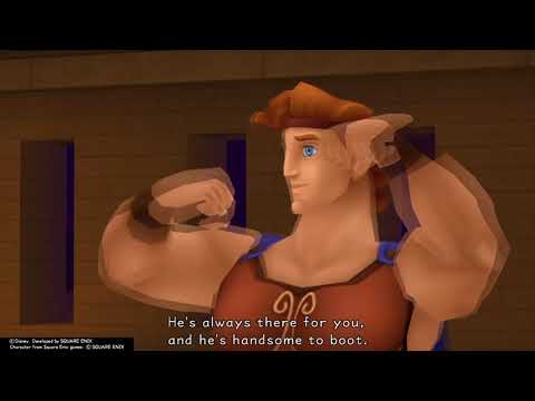 Kingdom Hearts Final Mix (PS4) Cutscene #165 Hades plots against Hercules and Sora